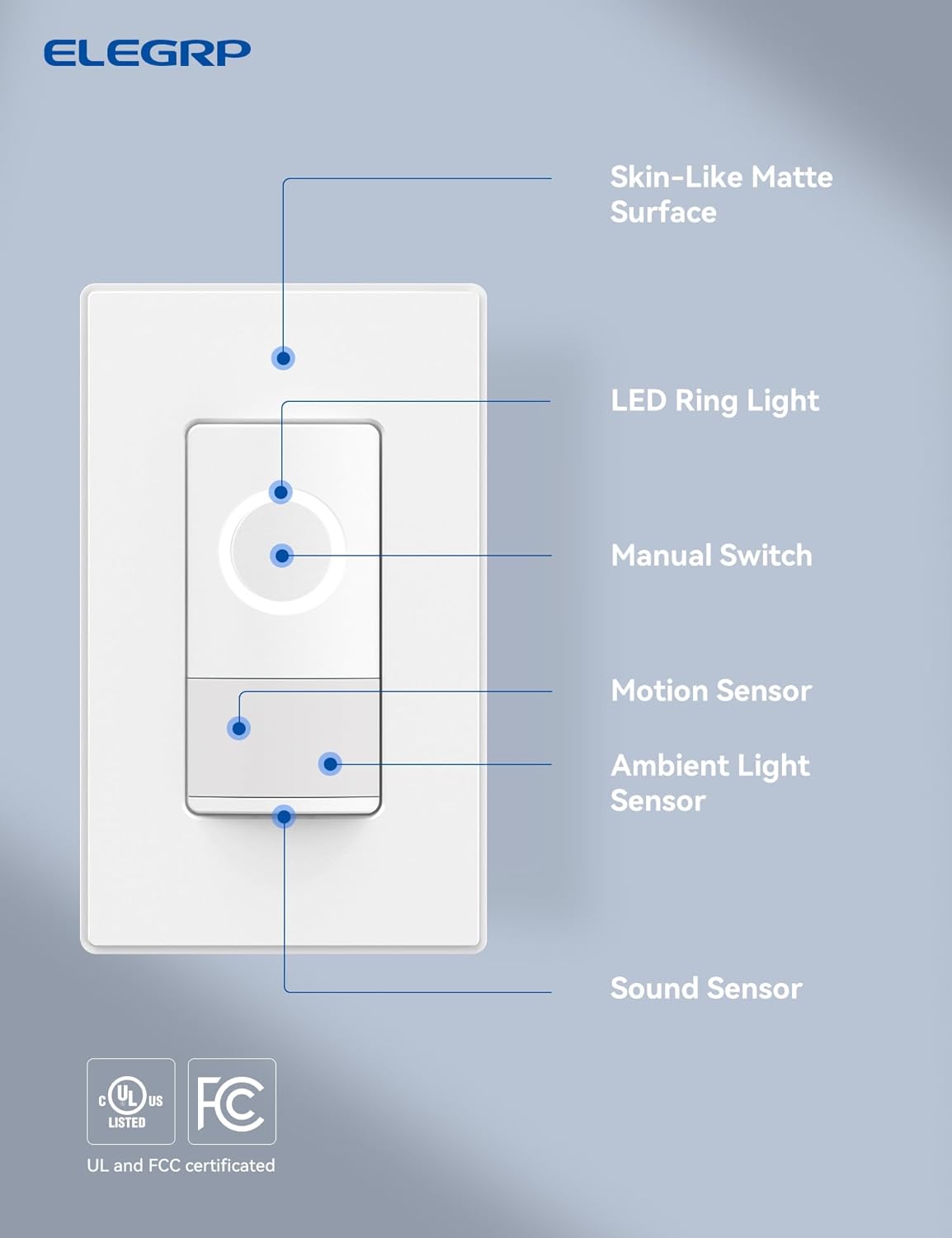 ELEGRP Smart Motion Sensor Switch